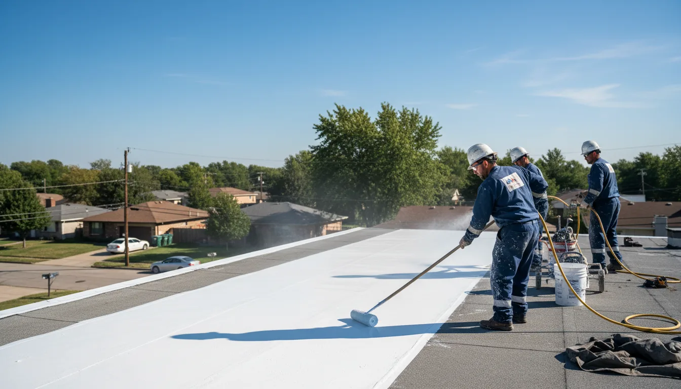 Commercial roof coating in Popejoy, IA near me